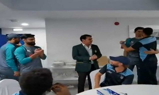Pakistan team makes special visit to Namibia’s dressing room
