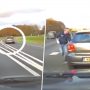 Watch: Man sacrifices his own car to save unconscious driver