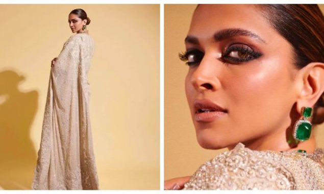 PHOTOS: Deepika Padukone looks dead gorgeous wearing Pakistani designer Faraz Manan