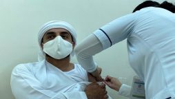 UAE says 100% of population received one Covid jab