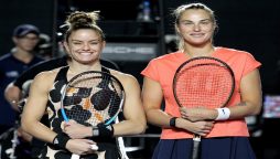 Top seed Sabalenka crashes out as Sakkari advances in Mexico