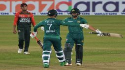 Pakistan beat Bangladesh by four wickets in first T20I