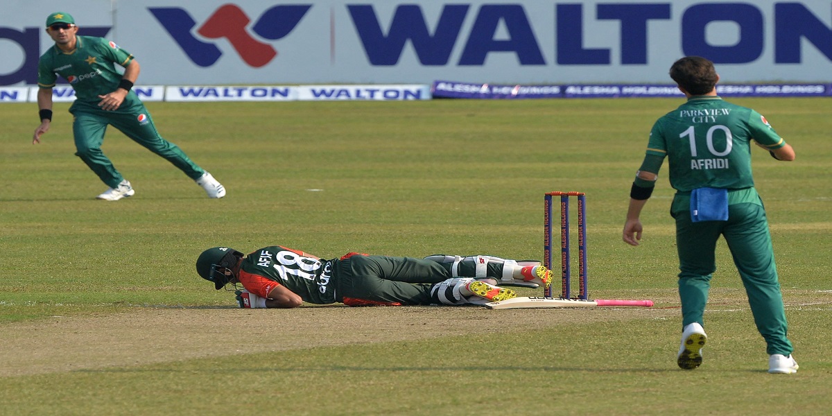 Pakistan's Afridi fined for throwing ball at Bangladesh's Afif