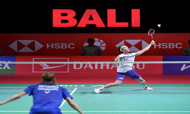 Badminton ace Momota claims first post-crash international trophy