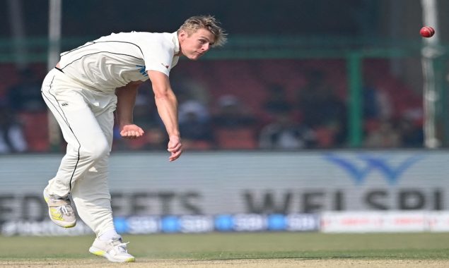 Jamieson leads NZ fightback, India 154-4 at tea in smoggy first Test