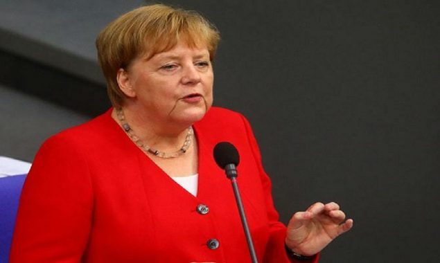 Merkel’s government slams packed Cologne stadium