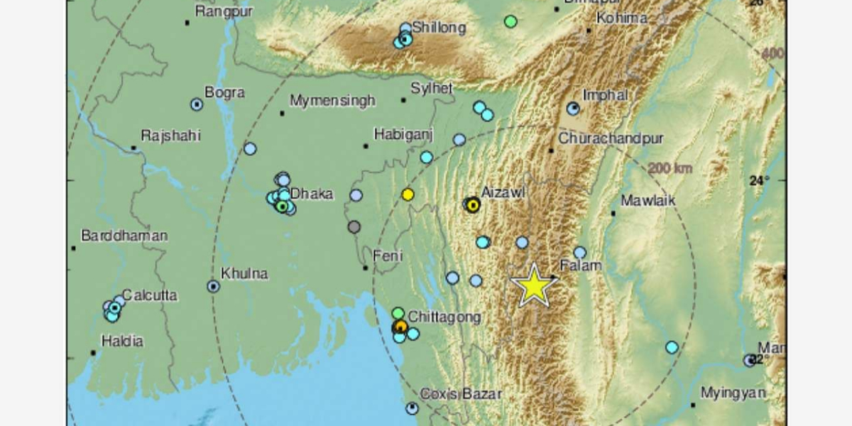 Earthquake hits India-Myanmar
