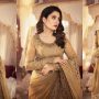 Photos: Ayeza Khan dazzles in an opulent bronze saree