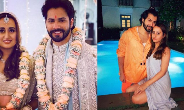 Varun Dhawan & Natasha celebrate their first Diwali as a married couple with family