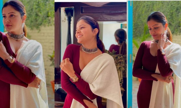Rubina Dilaik is ready for the winters with her fashionable outfits