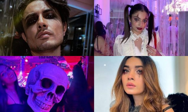 Pakistani Celebrities enjoying Halloween in unique costumes, see photos