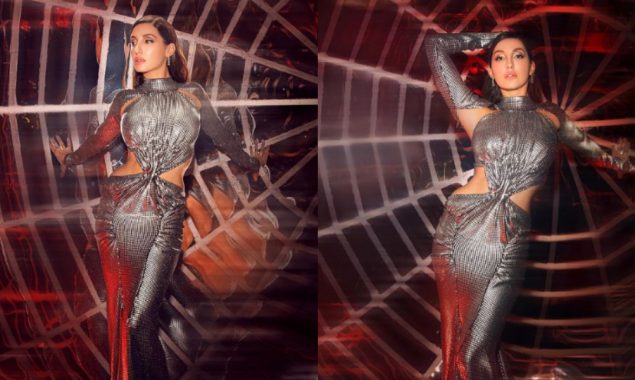 Nora Fatehi looks super doper glamorous in a cutout gown, see photo