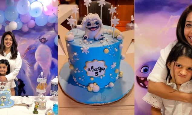 Sanam Jung celebrated the 5th birthday of her daughter in Abominable-themed