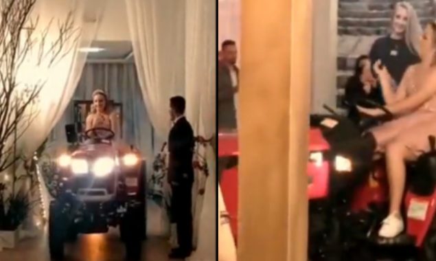 Anand Mahindra posts a video of a teen entering a Mahindra tractor to a party