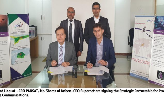 Supernet and Paksat sign strategic partnership