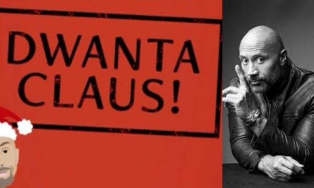 Dwayne Johnson’s ‘Dwanta Claus’ starts off the #12DaysOfRedNotice campaign.