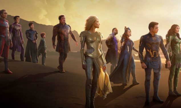 ‘Eternals’ again tops N.America box office, beating a big dog