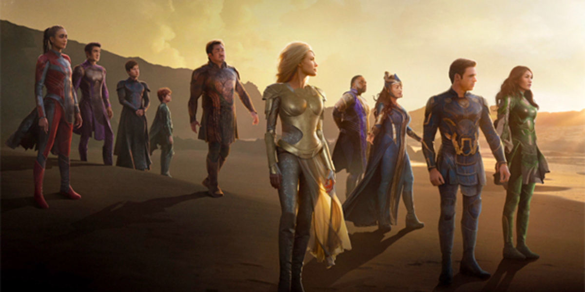 'Eternals' again tops N.America box office, beating a big dog