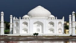 Watch: An MP instructor constructs a replica Taj Mahal for his wife