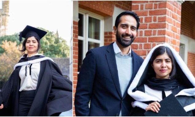 Husband, family celebrate as Malala Yousafzai becomes Oxford graduate