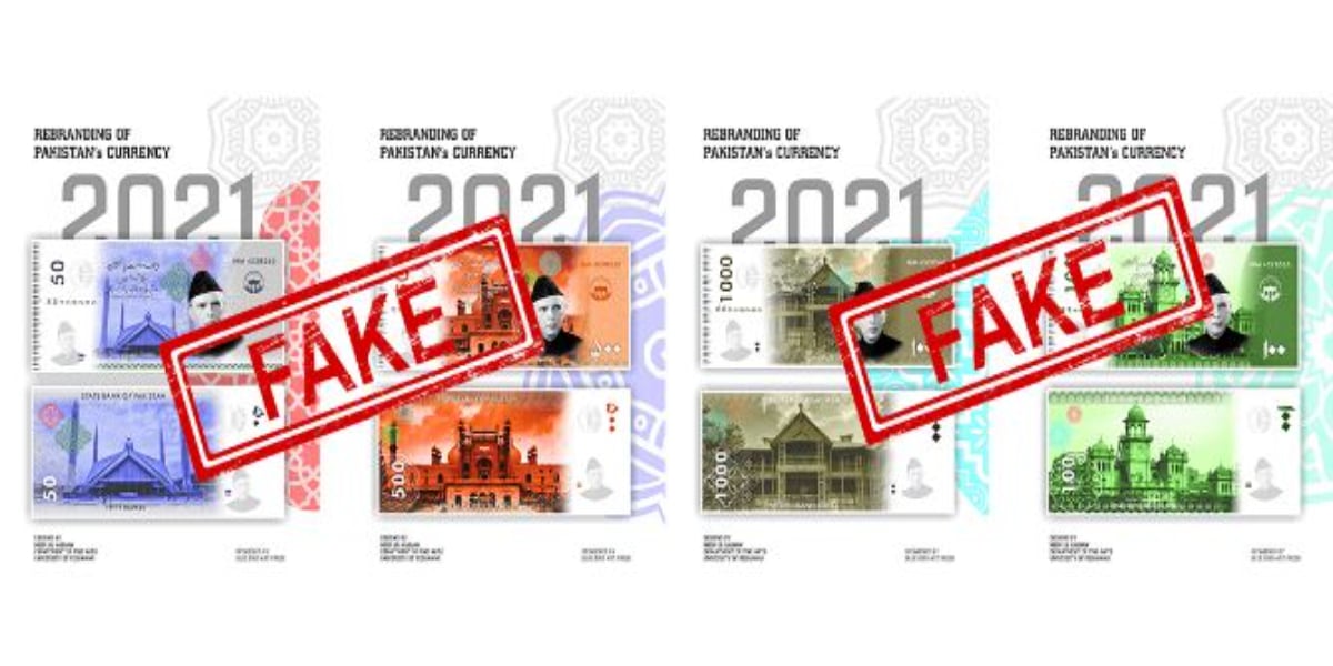 State Bank of Pakistan denies 'fake news' on currency notes design change