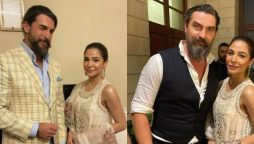 Ayesha Omar all smiles as she meets Turgut & Bamsi in Pakistan