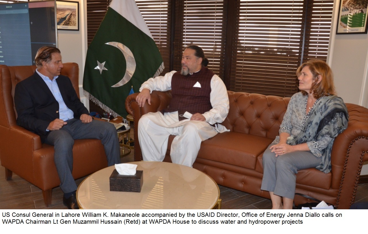 US team, Wapda chairman discuss hydropower projects
