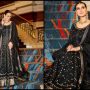 Iqra Aziz looks graceful in a black anarkali