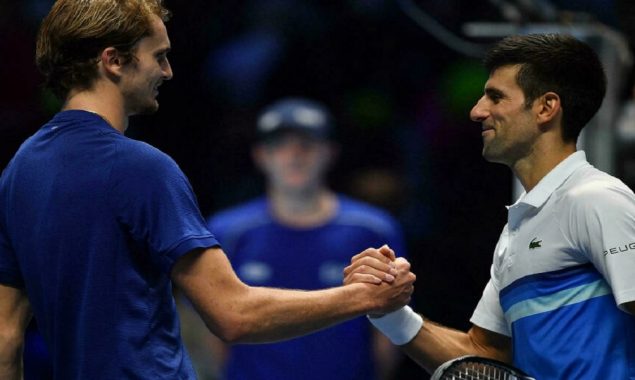 Zverev beats Djokovic to set up Medvedev final in Turin