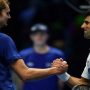 Zverev beats Djokovic to set up Medvedev final in Turin