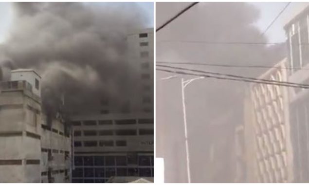 Fire rips through Karachi’s Zainab market