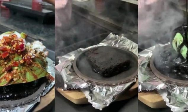 Paan topping on the brownie serves in Ahmedabad eatery