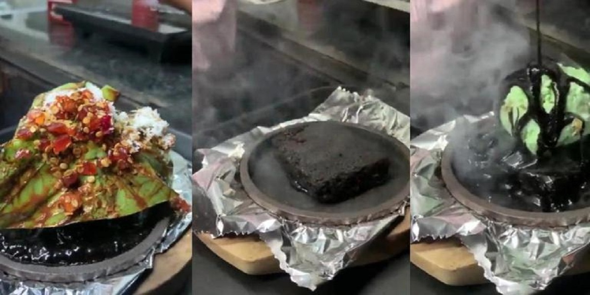 Paan topping on the brownie serves in Ahmedabad eatery