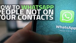 How to message on WhatsApp number without saving it to the phonebook