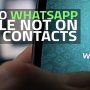 How to message on WhatsApp number without saving it to the phonebook