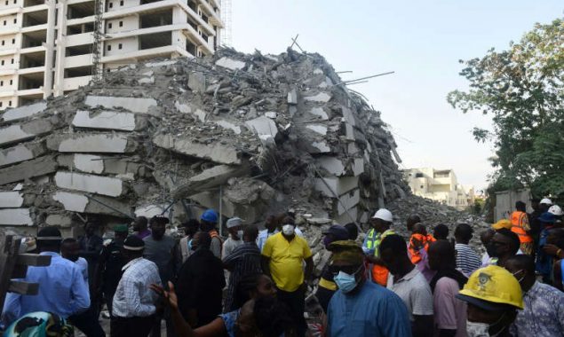 At least four dead, more trapped after Lagos high-rise collapse