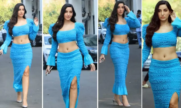 PHOTOS: Nora Fatehi raises the temperature in Sizzling Pencil Skirt and Blouse