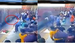 Passenger fall tries to board on the train and saves by the pointsman