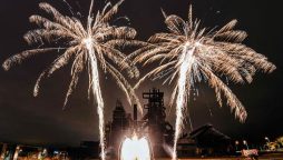 New Year Fireworks and Celebration