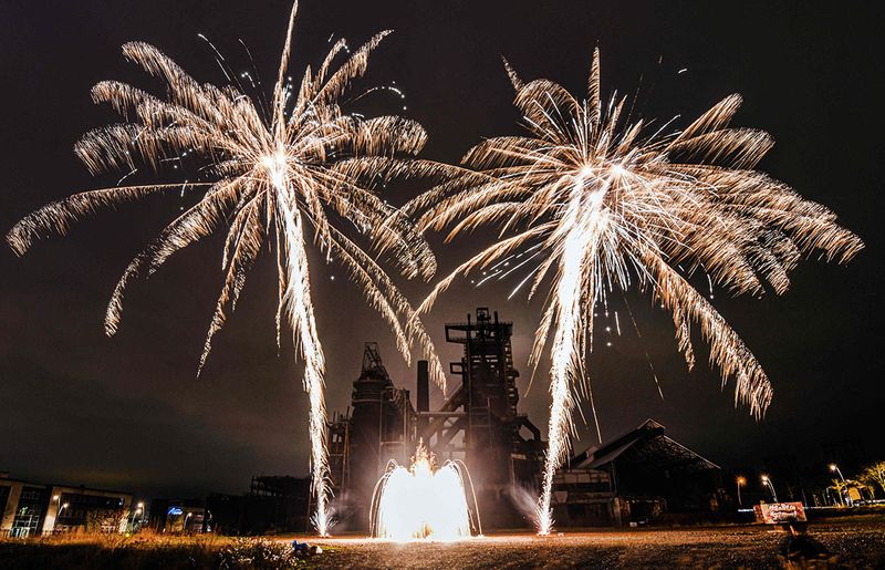 New Year Fireworks and Celebration