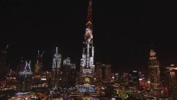 Cristiano Ronaldo wins the ‘Top Goalscorer of All Time’ award, then lights up Burj Khalifa