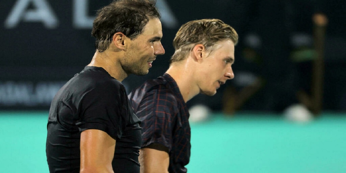 Rafael Nadal and Denis Shapovalov