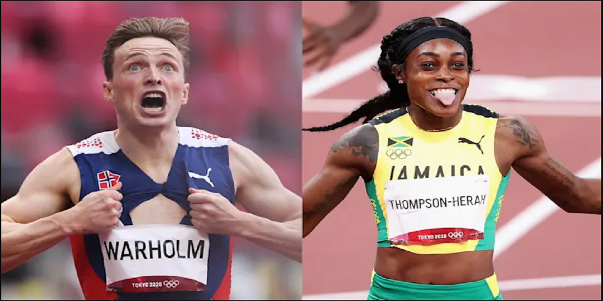 Karsten Warholm and Elaine Thompson-Herah