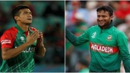 Shakib Al Hasan and Taskin Ahmed