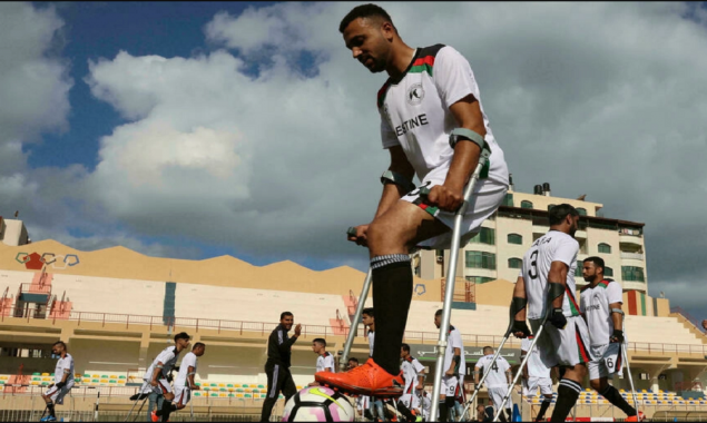 Palestinians launch national football team for amputees