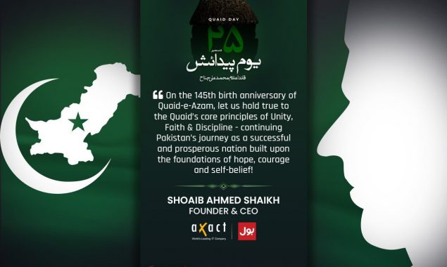 Founder of BOL Shoaib Ahmed Shaikh Pays Tribute to the Founder of Pakistan, Muhammad Ali Jinnah on his 145th Birth Anniversary