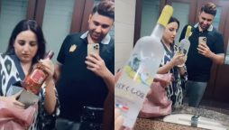 Hareem Shah flaunts alcohol bottles with her husband goes viral, watch video