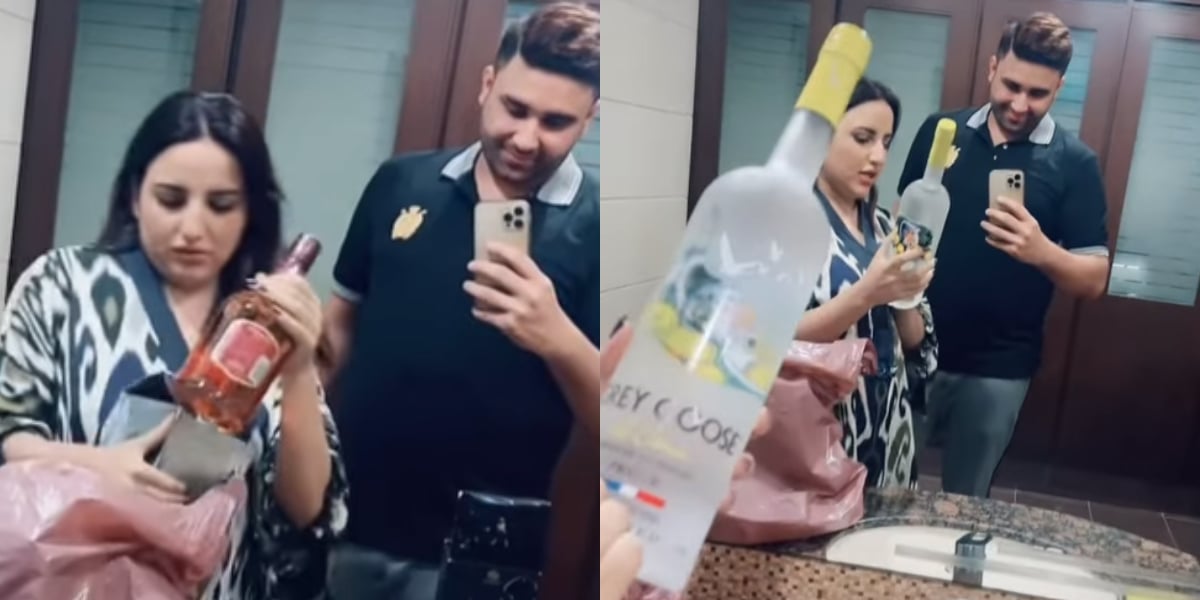 Hareem Shah flaunts alcohol bottles with her husband goes viral, watch video