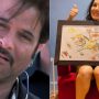 Throwback when Sunny Leone poses with Majnu Bhai’s painting