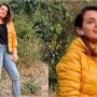 Sumbul Iqbal enjoying winter in Margalla Hills